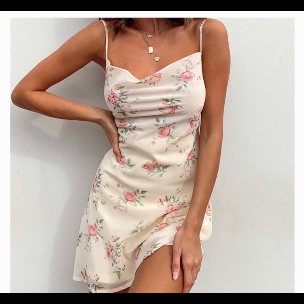 Princess Polly yellow slip dress